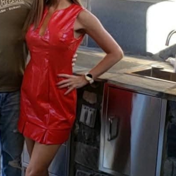 Siempre x Anthropologie Sleeveless Faux Leather Mini Dress - Picture 6 of 9